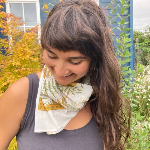 Pen+Pine - Wholesale Bandana - Women's - Mushroom + Ferns Bandana7