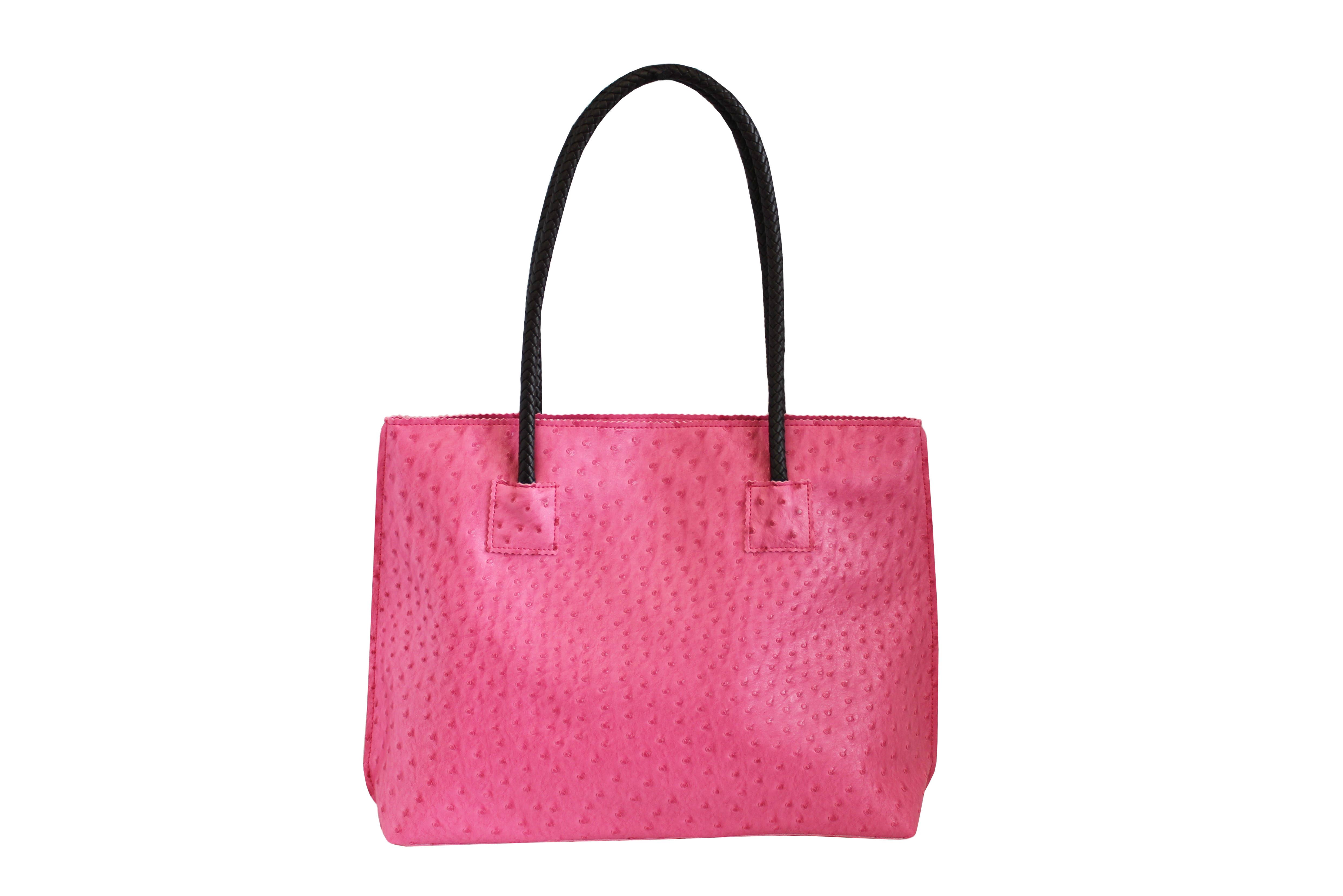 22 Tote - Wholesale Tote Bag - Women's - Lightweight Ostrich Zippered Tote Bag8