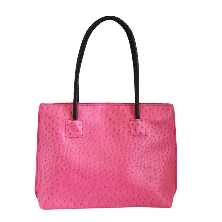 22 Tote - Wholesale Tote Bag - Women's - Lightweight Ostrich Zippered Tote Bag8