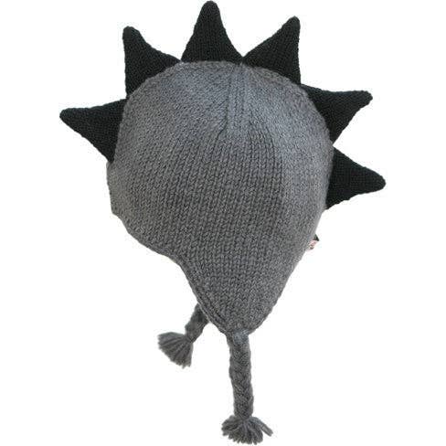 Chapeau Mohawk gris pour bébé avec pointes noires pour la vente par Born To Love