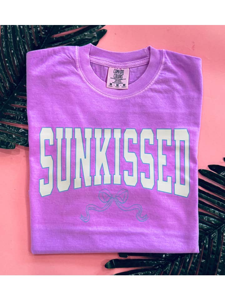 P&PD Wholesale - Wholesale T-Shirt (Graphic) - Women's - Neon Sunkissed Bow Tee/Crops