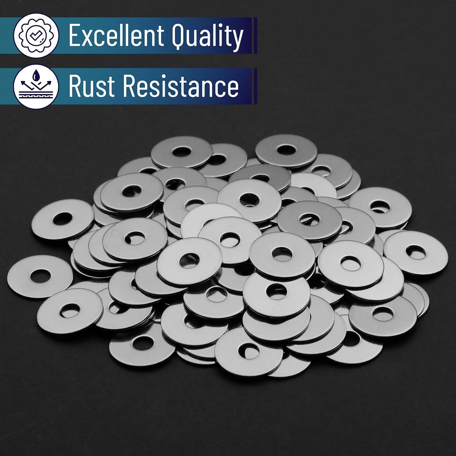 Bates Choice - Wholesale Craft Supplies - Bates- Fender Washers, #10 x 3/4", 100 pcs Stainless Steel3