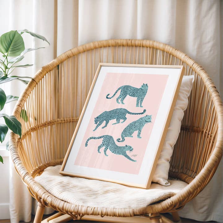 Lindsey Kay Collective - Wholesale Art Print - Leopards Illustration - Art Print7