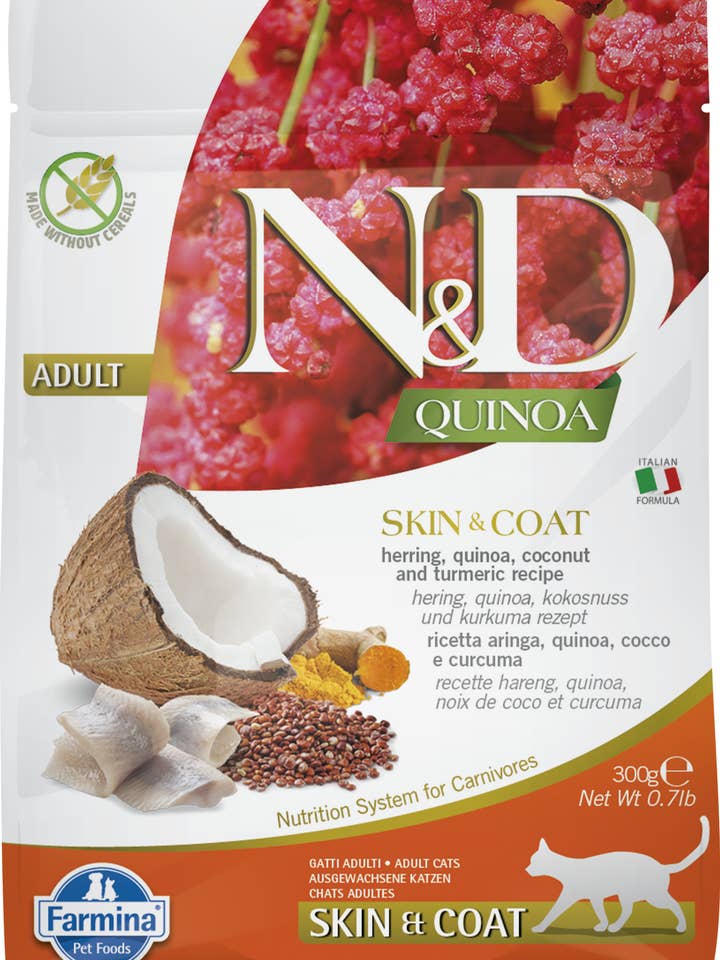 N&D Quinoa Haring voor kattenhuid en vacht 300 gr. voor wholesale door Finest Petfoods