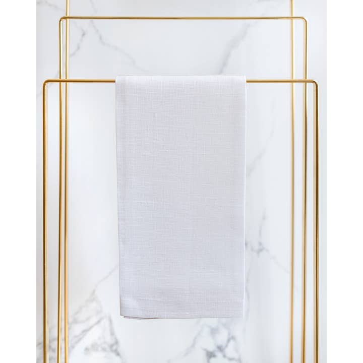 Linen Way Inc. - Wholesale Hand Towel - Cecelia Linen Guest Towel - Plain White