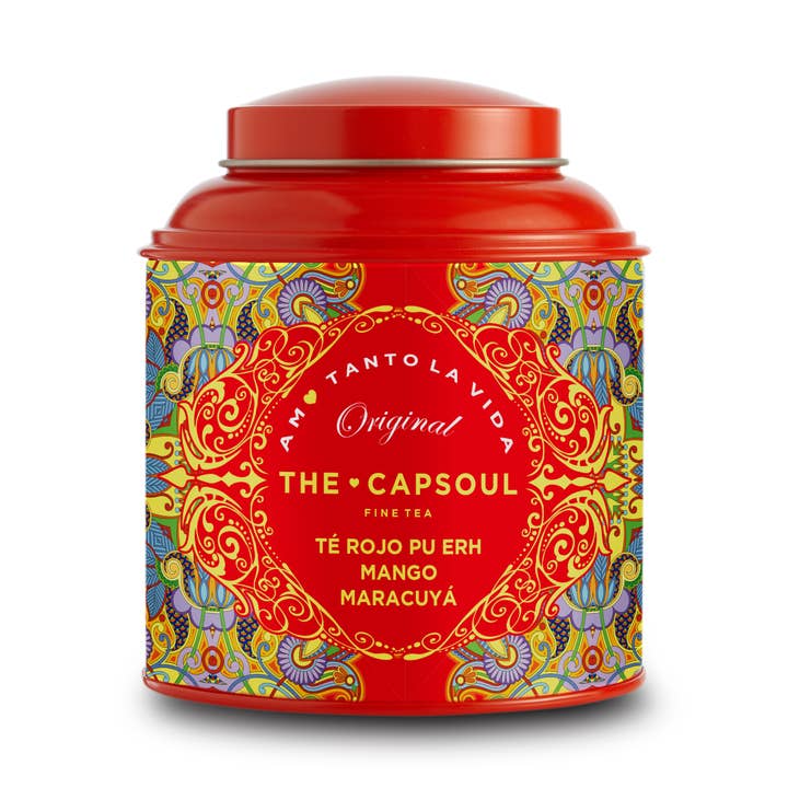 The Capsoul – Großhandel Gesundheits-/Entgiftungstee – Roter Tee Mango Maracuja 100 g0