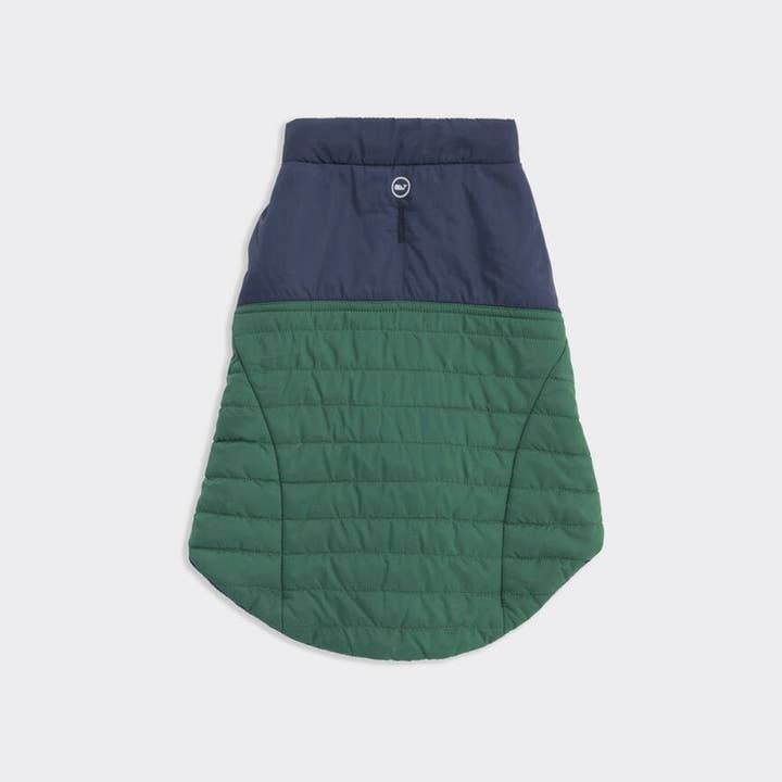 Found My Animal - Wholesale Pet Jacket - Dog - Vineyard Vines X Fma Pet Puffer Jacket, Turf Green