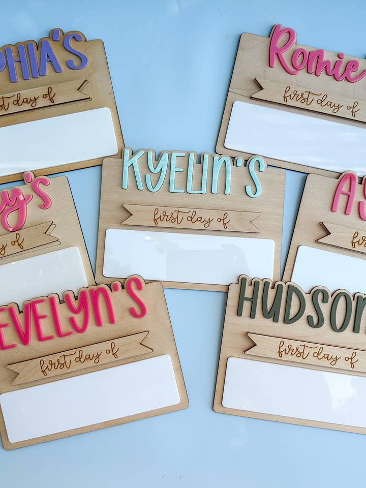 Mini Back to School Sign for wholesale by Hazel + Bloom Co