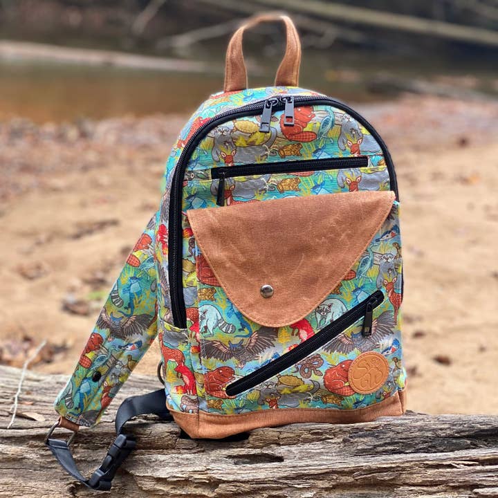 Sipsey Wilder - Wholesale Backpack - Women's - Creek Critters Sling Backpack 3