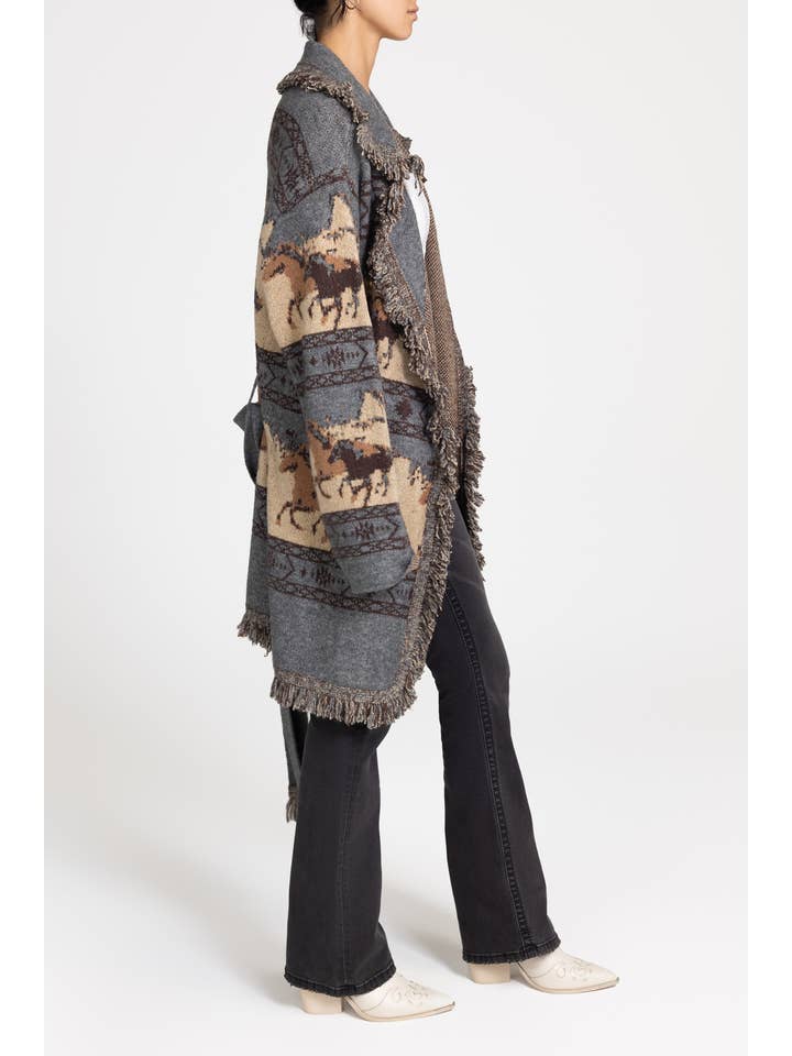 Miss Me - Wholesale Jacket - Women's - MSW0481L- PATTERNED JACKET3