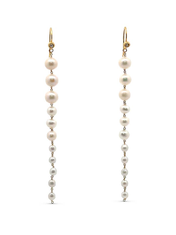Crystal Pearl Gradient Drop Earrings
for wholesale by Human Design Studios