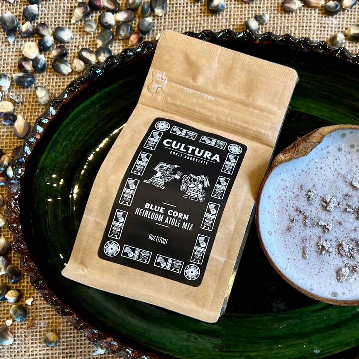 Cultura Chocolate - Vente Préparations/kits pour chocolat chaud - Étole de maïs bleu0