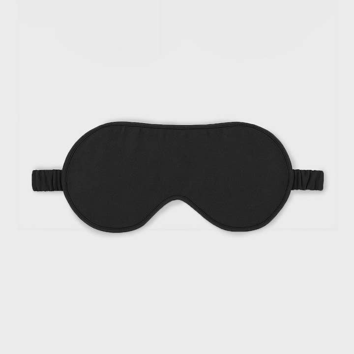 black sleep mask silky for wholesale on Faire0