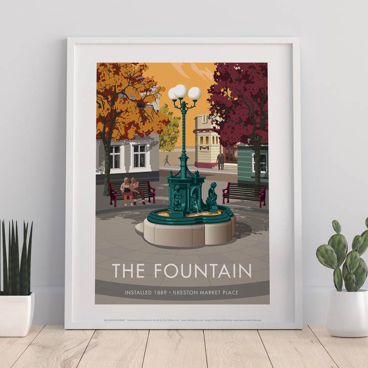 Star Editions – wholesale Art print – The Fountain, Ilkeston By Stephen Millership Art Print