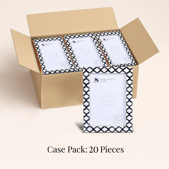 Muqeem & Brothers - Wholesale Picture Frame - Decorative Picture Frames Casablanca Negra,5x7, Pack of 202