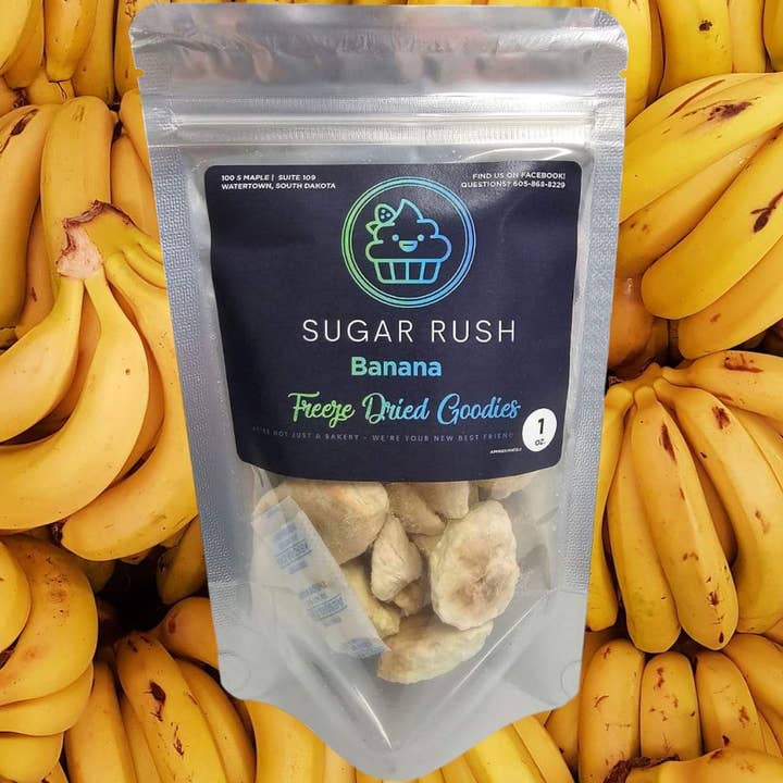 Sugar Rush - Wholesale Dried/Dehydrated Fruit - Freeze- Dried Bananas