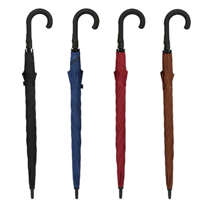 Suzie Q USA - Wholesale Umbrella - Unisex - Automatic Curved Handle Rain Shine Dual Umbrella
