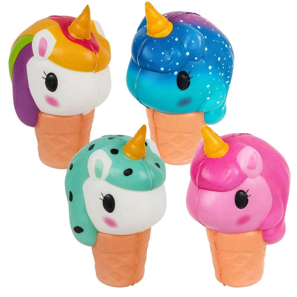 La Luna Bella - Toys - Wholesale Squishy Toy - Kids & Baby - SQUISH UNICORN ICE CREAM 4" LLB Squishy Toys4