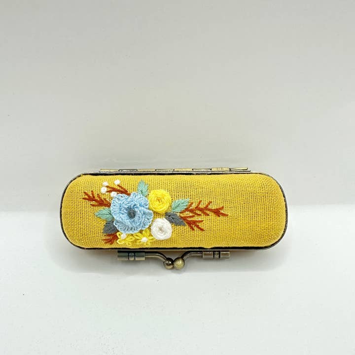 Quince Fables - Wholesale Lip Balm Case/Holder - Embroidered Lipstick Case, Collection Cecilia (NO MIRROR) 🪡 7