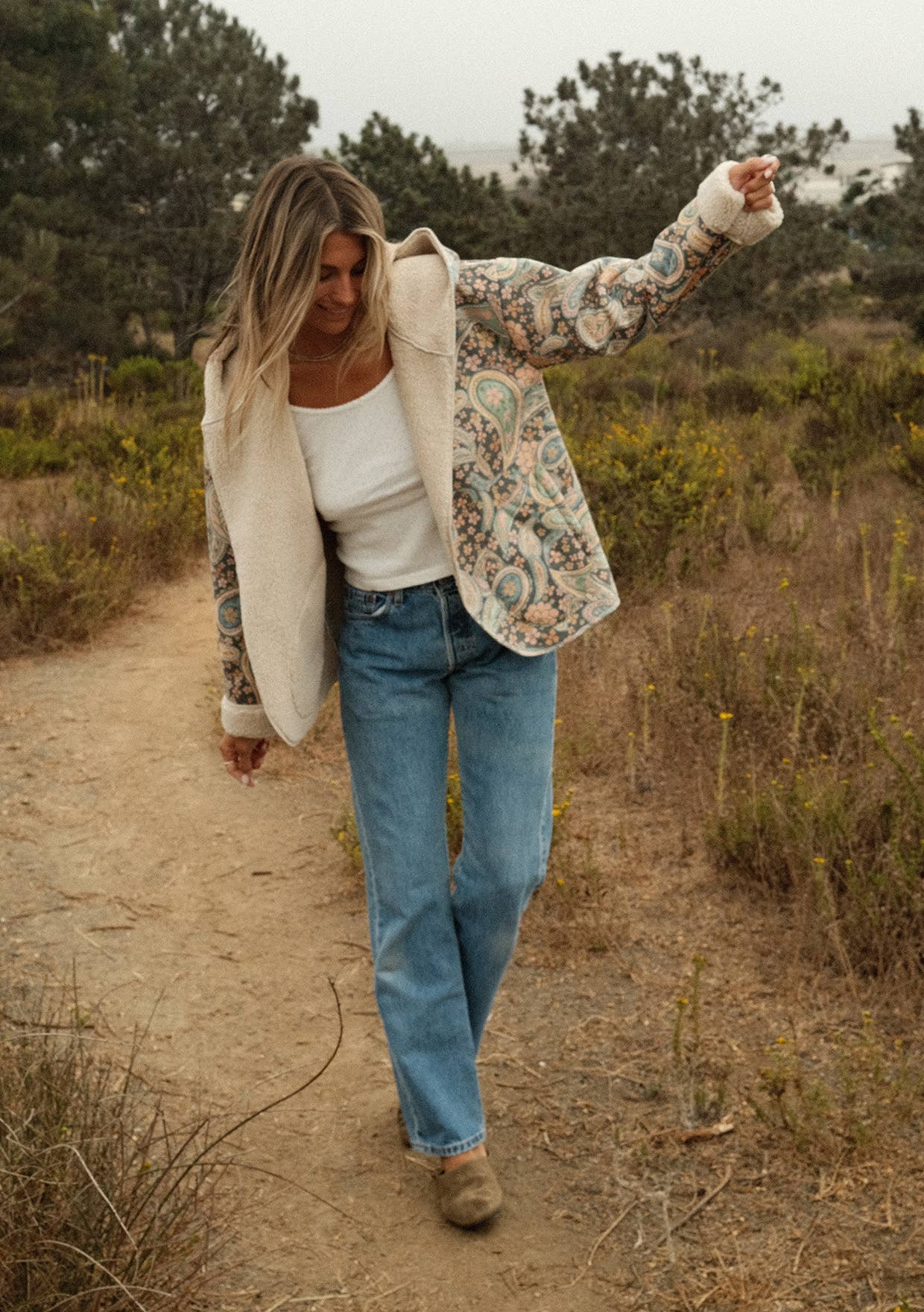 Midnight Blush Long Sleeve Hooded Jacket with Pockets for wholesale on Faire2