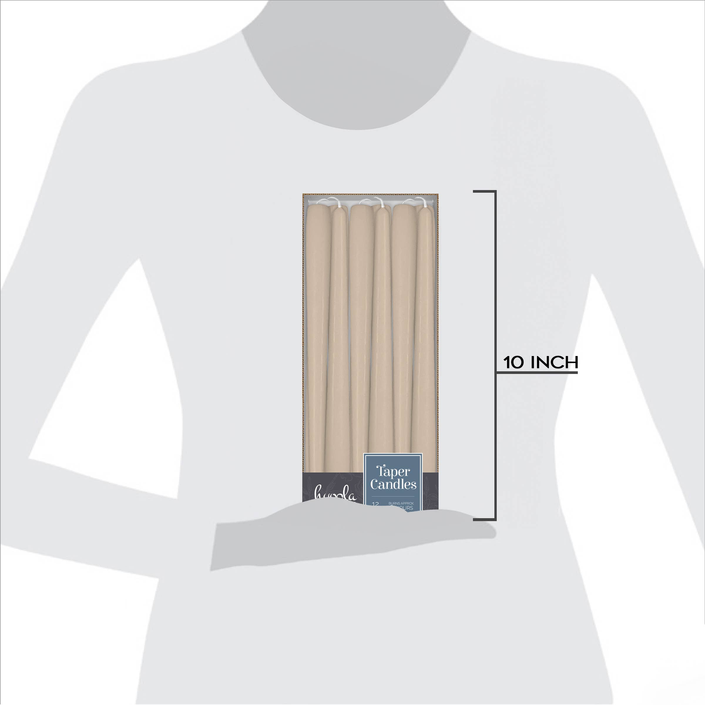 Hyoola Candles - Wholesale Tapered Candle/Candlestick - Sahara Taper Candles - 10 Inch - 12 Pack1