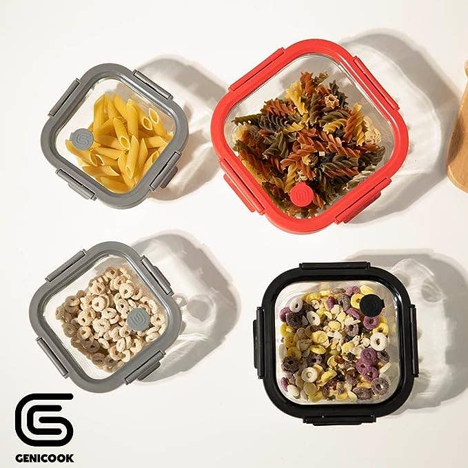 Genicook Product LLC - Wholesale Food storage container - Glass Containers & Lids - Square4