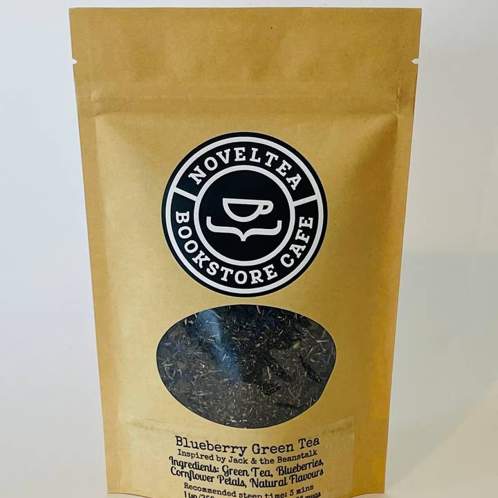 NovelTea Bookstore & Gifts - Wholesale Loose Tea - Jack and the Beanstalk Inspired - Blueberry GREEN TEA1