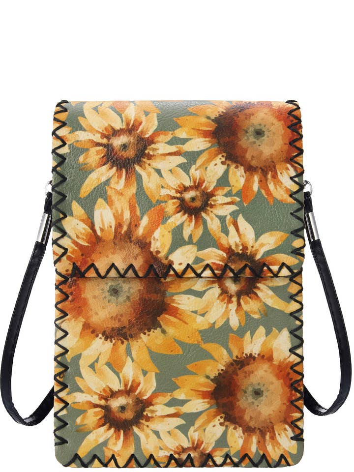 Sunflower Print Crossbody HB0580 - NO.126 for wholesale by Ole