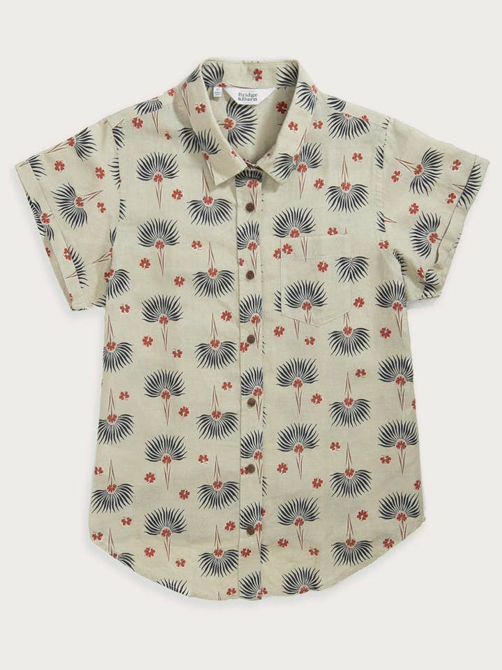 Camisa Bea/Aloha Floral por atacado de Bridge & Burn