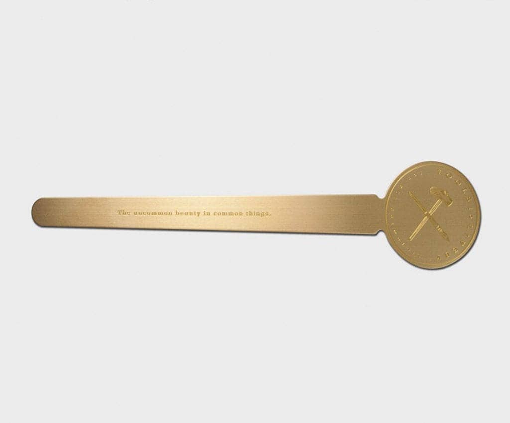 Notable Designs (UK) – wholesale Bookmark – Tools to Live By - Brass Rulermark7