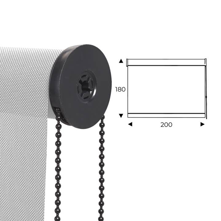 cortina enrollable 200cm blanco para venta al por mayor de Rocada Spain