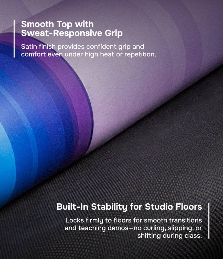 Magenta purple TeacherPro Designer Yoga Mat 4.5mm | Serene Currents for wholesale on Faire4