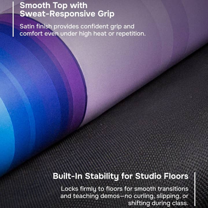 Magenta purple TeacherPro Designer Yoga Mat 4.5mm | Serene Currents for wholesale on Faire4