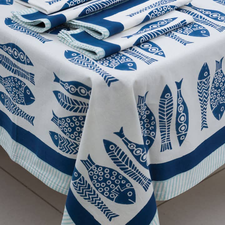 Sevya Handmade - Wholesale Tablecloth - Fish Tablecloth