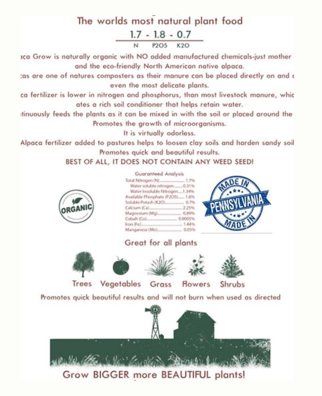 Alpaca Key Farm LLC - Wholesale Fertiliser - 12oz Alpaca Tea Fertilizer – Natural Nutrient Plant Boost4