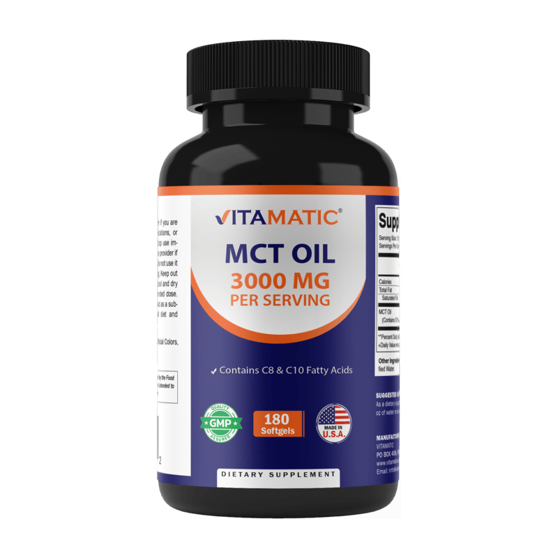 Vitamatic – wholesale Oral supplement/vitamin – Vitamatic MCT Oil Softgels 3000mg | 180 Softgels0