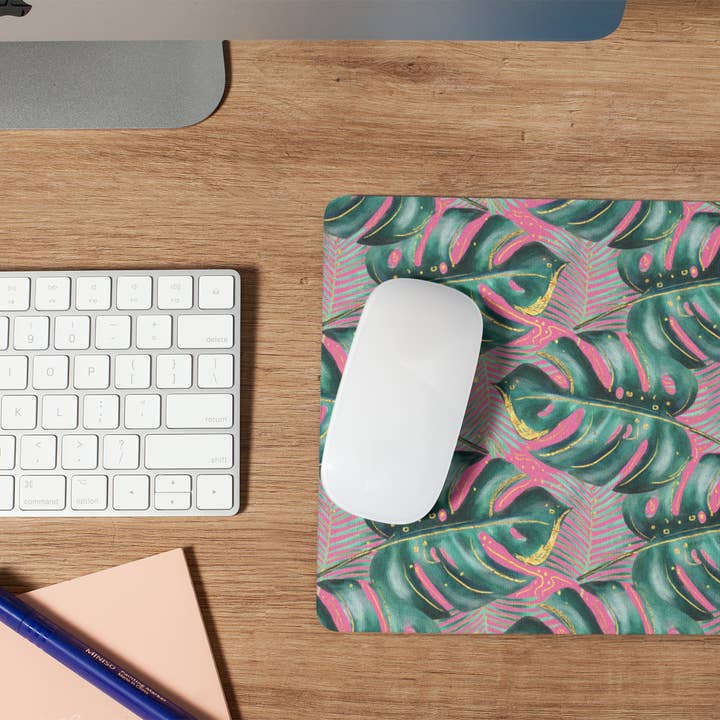 Monstera Leaf Mouse Pad for wholesale by Livy Lou Designs + Co