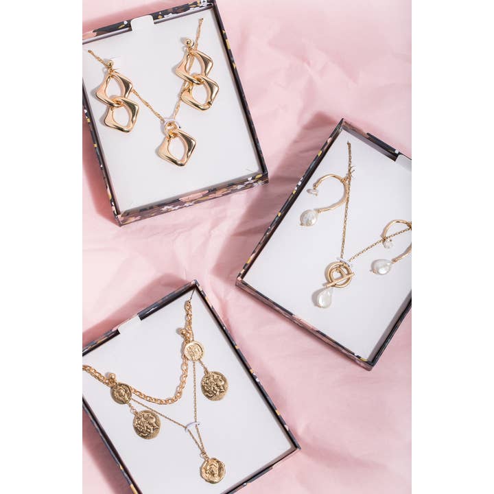 SAACHI - Venta al por mayor Juegos de joyas - Caja de regalo para collares y pendientes de perlas9