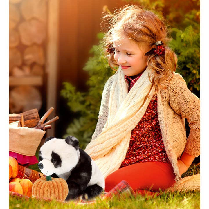 Cota Global - Wholesale Stuffed/plush toy – Kids & baby - Plush Pumpkin - Super Soft Plush - Squat Panda 7 Inch6