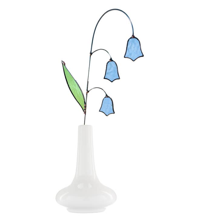 Samara Designs Studio - Wholesale Artificial Flowers - Stained Glass Bluebell Stem