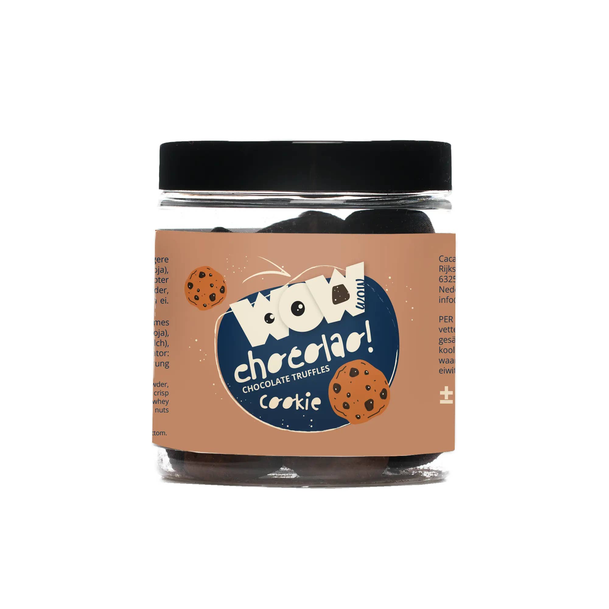 WOW Chocolao! - Wholesale Chocolate Covered Sweets - Cookie Chocolate Truffles - 130g Gifting jar
