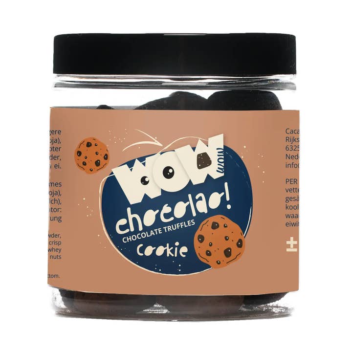 WOW Chocolao! - Wholesale Chocolate Covered Sweets - Cookie Chocolate Truffles - 130g Gifting jar0