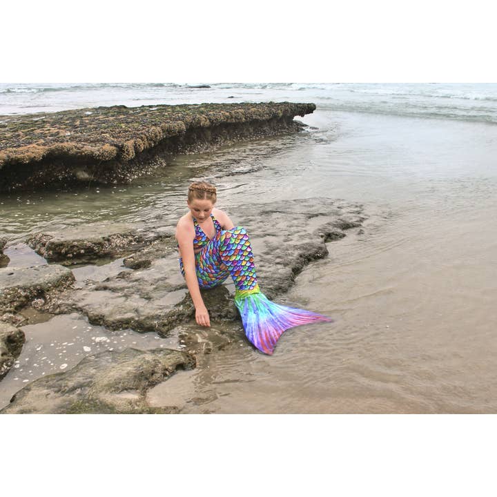 Sun Tail Mermaid – wholesale Costume – Child – Hawaiian Rainbow Mermaid Tail Skin clothing for kids, girls, teens, and women