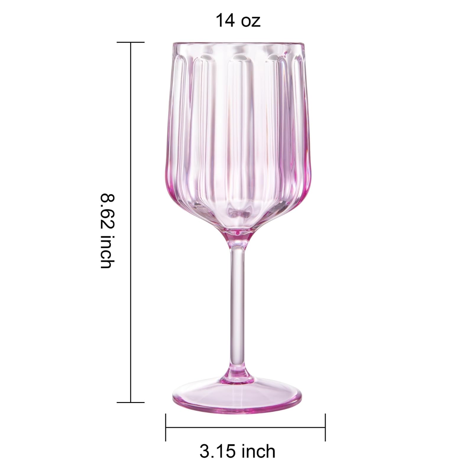 The Wine Savant /  Khen Glassware – wholesale Wine glass – Acrylic Lucia Stemmed Goblets -Unbreakable Wine Glasses4