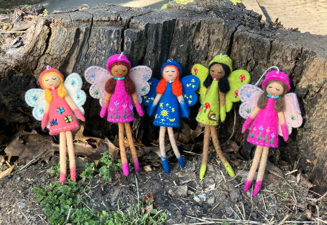 Women of the Cloud Forest - Vendita all'ingrosso Decorazione - Ornamento in Feltro Fata Fiorita5