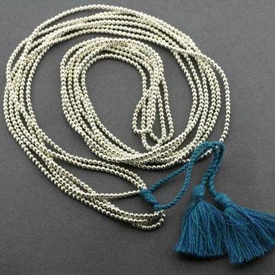 3 Strand Metallic Bead Necklace - Turquoise for wholesale by Makers & Providers