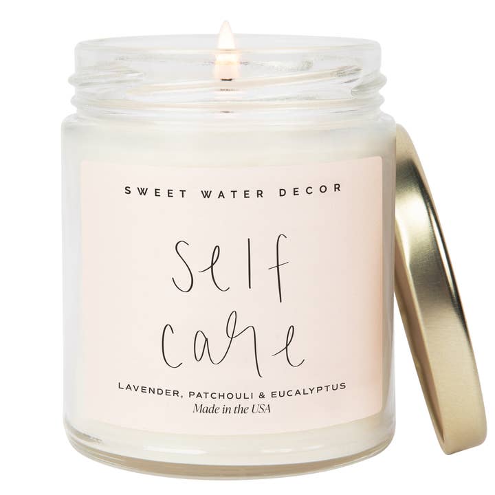 Sweet Water Decor - Wholesale Jar/Filled Candle - Self Care 9 oz Soy Candle - Home Decor & Gifts