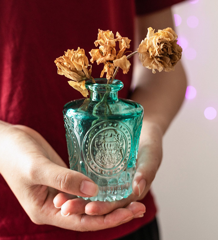 Sweet Home Deco - Wholesale Vase - Vintage Decorative Glass Vases, Colored Bud Flower Vases, 11