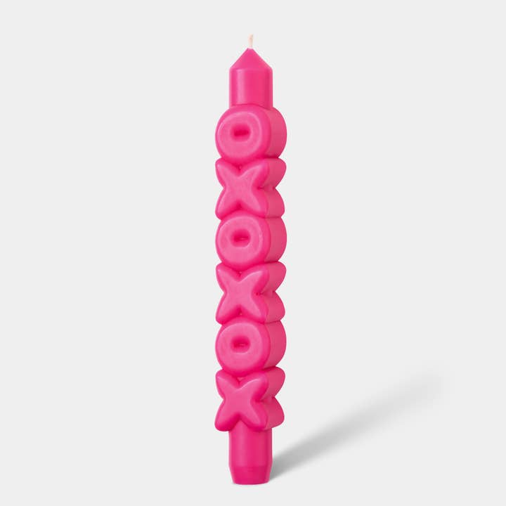 Taper candle XOXOXO - Handmade - 3D Taper Candles for wholesale by CandleHand (Free Duties for US)