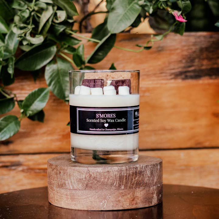 Fire Doll Studio - Wholesale Jar/Filled Candle - 8 oz S'mores Soy Wax Candle